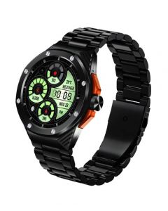 Dany Evolution Metal Smartwatch-Black & Orange - On Installments - IS-0257
